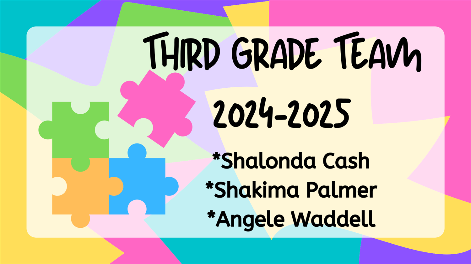 Third Grade Staff